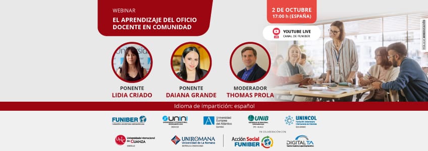 UNINCOL organiza la mesa redonda online «El aprendizaje del oficio docente en comunidad»